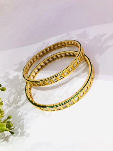 Kundan Square Bangle